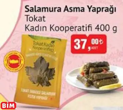 TOKAT KADIN KOOPERATİFİ SALAMURA ASMA YAPRAĞI TOKAT KADIN KOOPERATİFİ SALAMURA ASMA YAPRAĞI